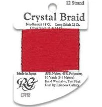 Crystal Braid - Brite Red CR18
