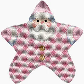 Baby Pink Gingham PJ Santa