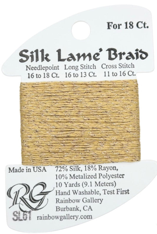 Silk Lame' Braid - Sand Gold SL61