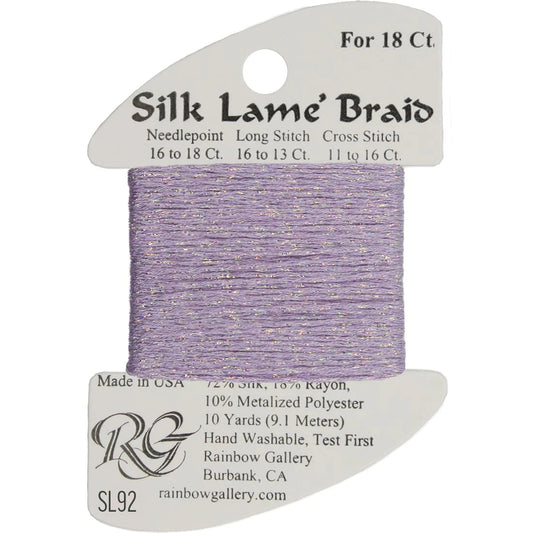 SL92 Lite Lilac | Silk Lame' Braid