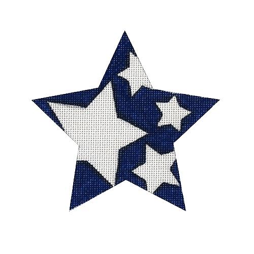 Blue and White Star by Pepperberry