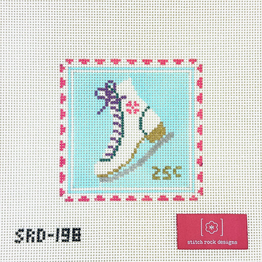 Ice Skate Stamp by Stitch Rock Designs SRD-198