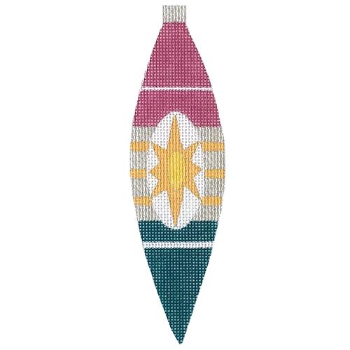 Teardrop - Pink & Green by Pepperberry Designs
