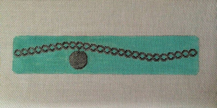 Silver Charm on Blue by Rachel Donley