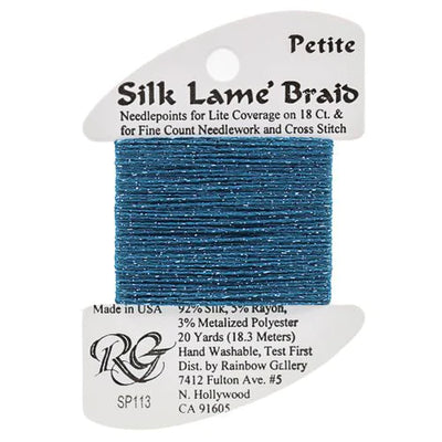 Petite Silk Lame' Braid Deep Blue - SP113