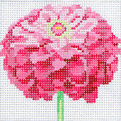Pink Zinnia by Jean Smith Designs