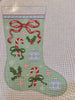 Bows & Candy Cane Stocking by Stitch Style