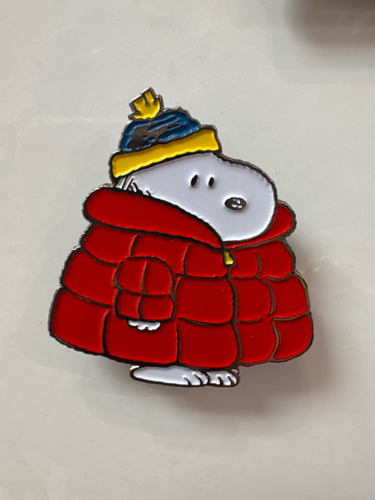 Snoopy Puffer Coat Needle Minder