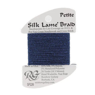 Petite Silk Lame' Braid Ocean Blue - SP226