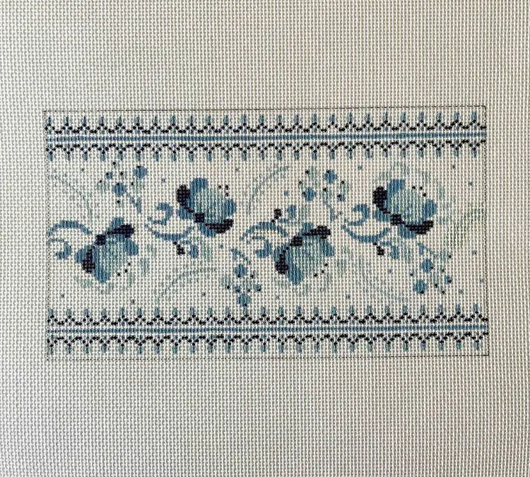 Blue Chinoiserie Purse Insert
