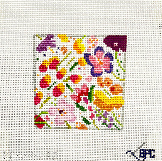 Preppy Floral 4" Square by Blueberry Point