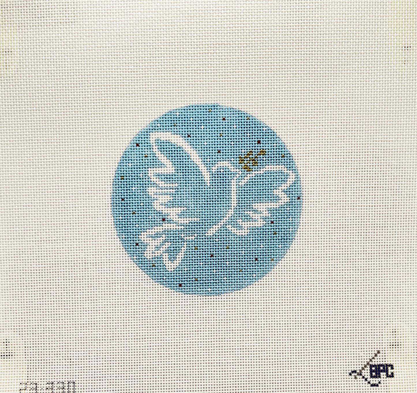 Blue Dove Ornament by Blueberry Point Canvas