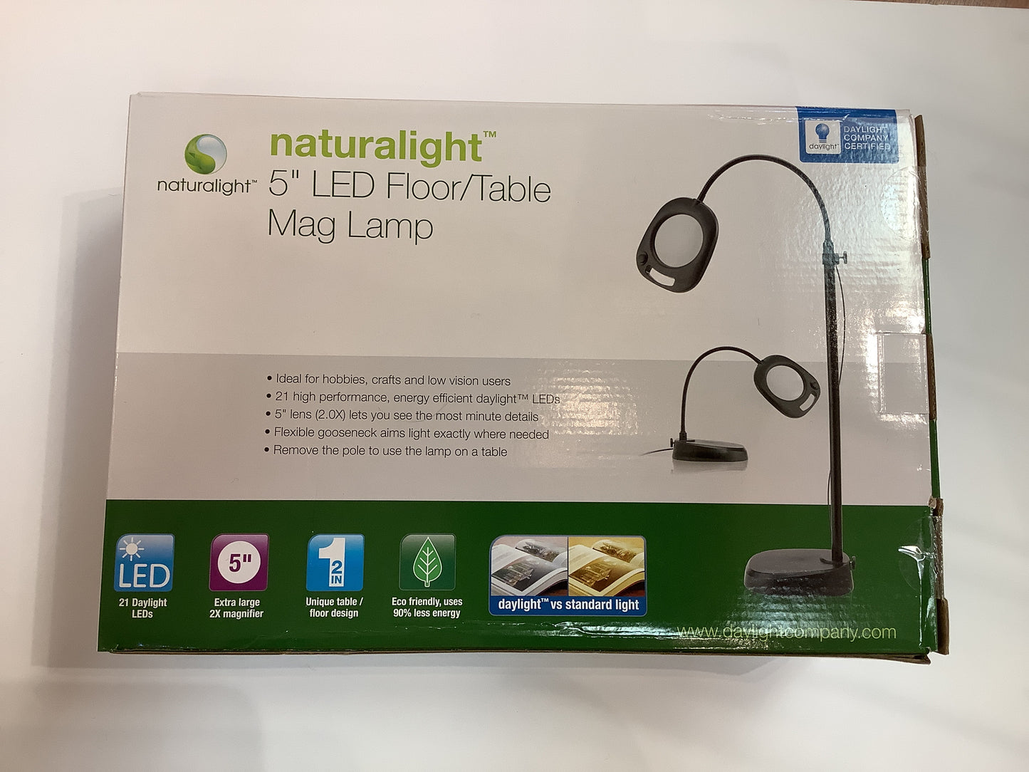 5” Magnifying Floor Lamp