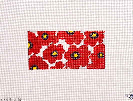 Red Poppy Small Rectangle by Blueberry Point Canvas