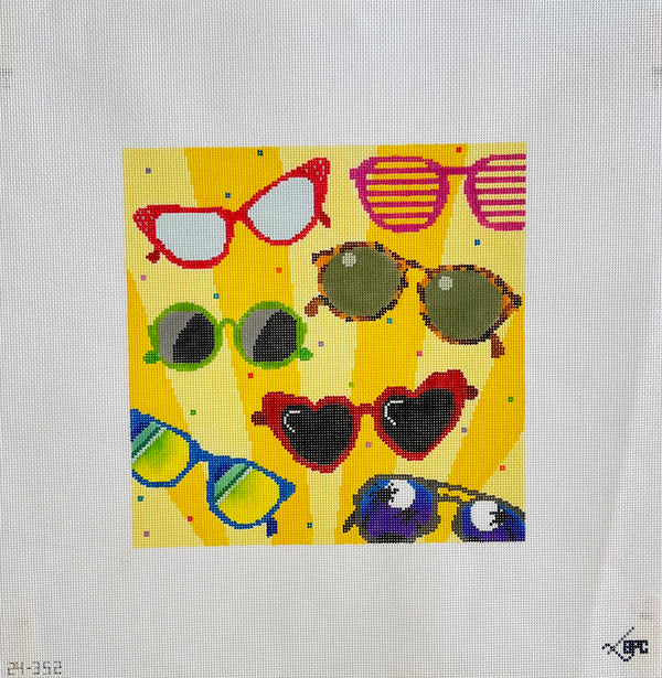 Sunglasses Square by Blueberry Point Canvas