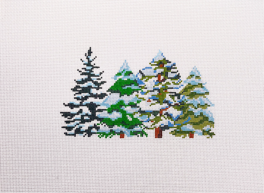 Snowy Trees Attachment by Blueberry Point Canvas