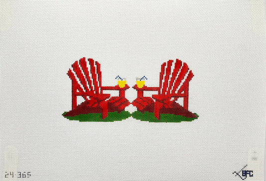 Summer Chairs Attachment by Blueberry Point Canvas