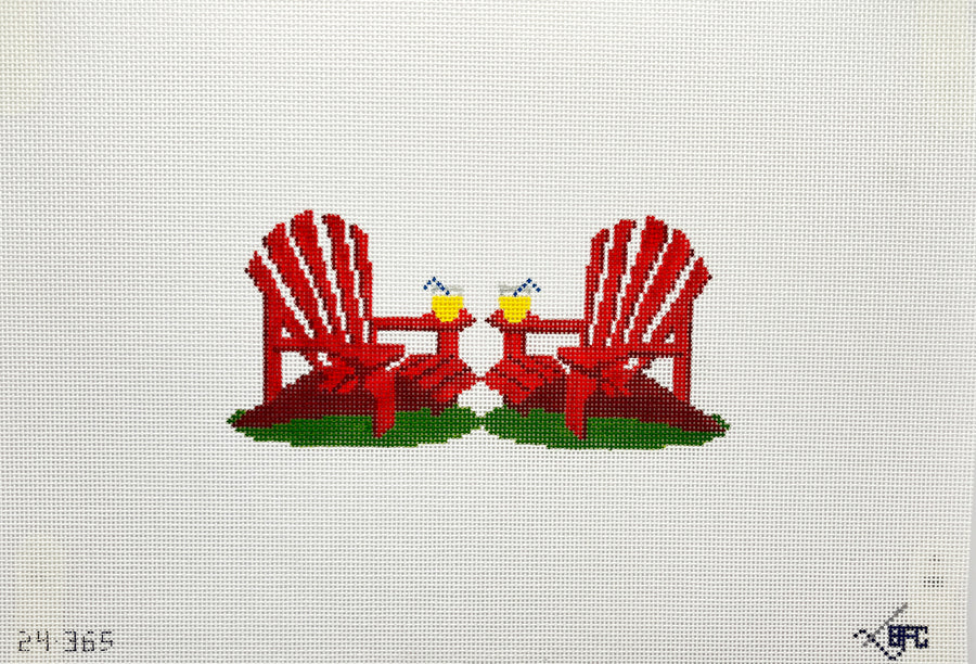 Summer Chairs Attachment by Blueberry Point Canvas