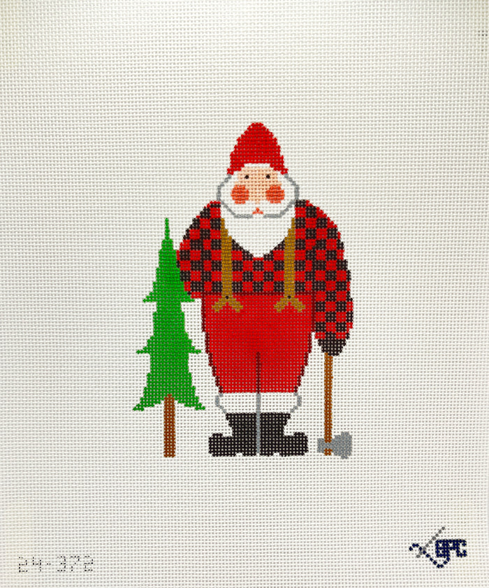 Lumberjack Santa Stand-Up by Blueberry Point Canvas