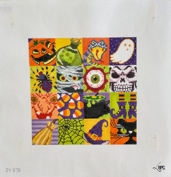 Halloween Squares by Blueberry Point Canvas