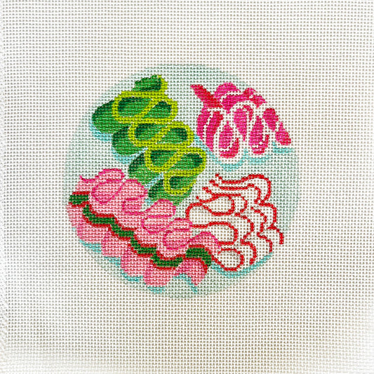 Holiday Ribbon Candy by Blueberry Point Needlepoint