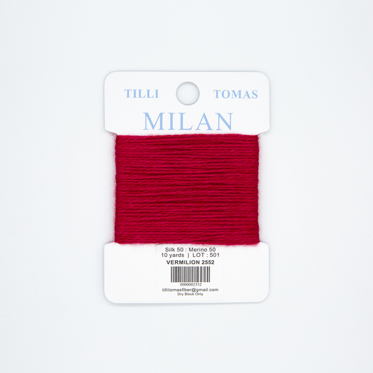 Milan Card - Vermillion