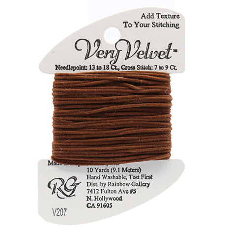Very Velvet- Old Couch Brown V207