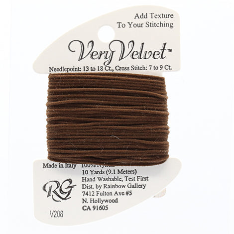 Very Velvet- Dark Brown V208