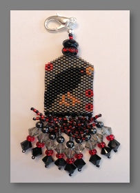 Raven and the Rose Fob by Fern Ridge Collections
