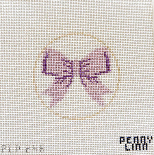 Beginner Bow Purple Canvas by Penny Linn