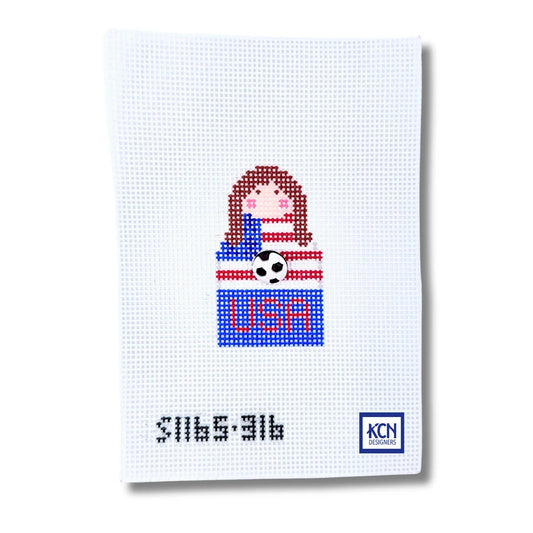 USA Women's Soccer Angel Canvas