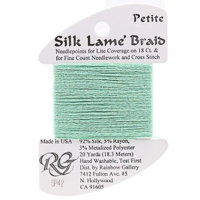 Petite Silk Lame' Braid Aquamarine - SP42