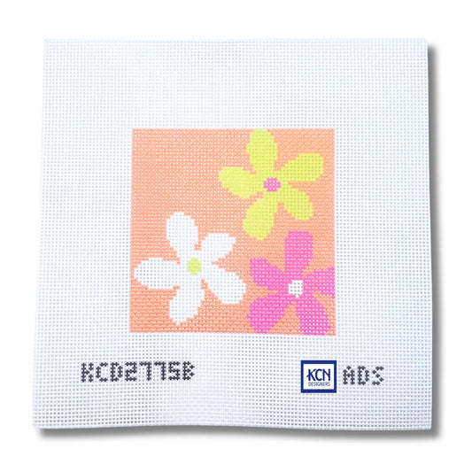 Floral Square B Canvas