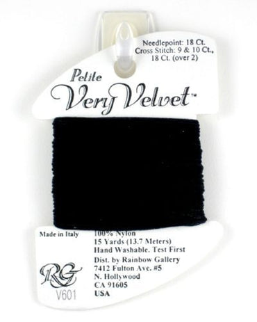 V601 Black - Petite Very Velvet
