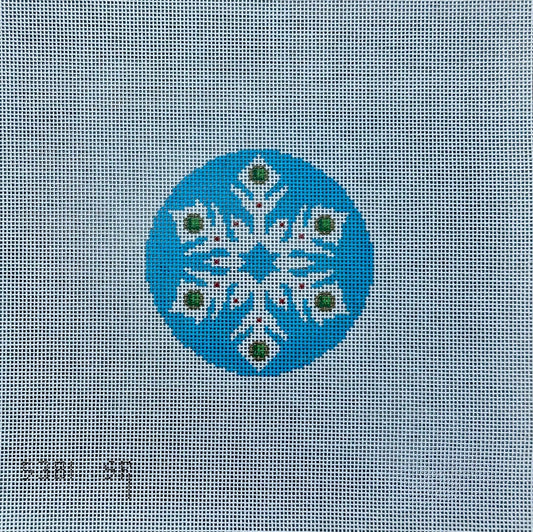 Snowflake, Turquoise Jeweled by Susan Roberts