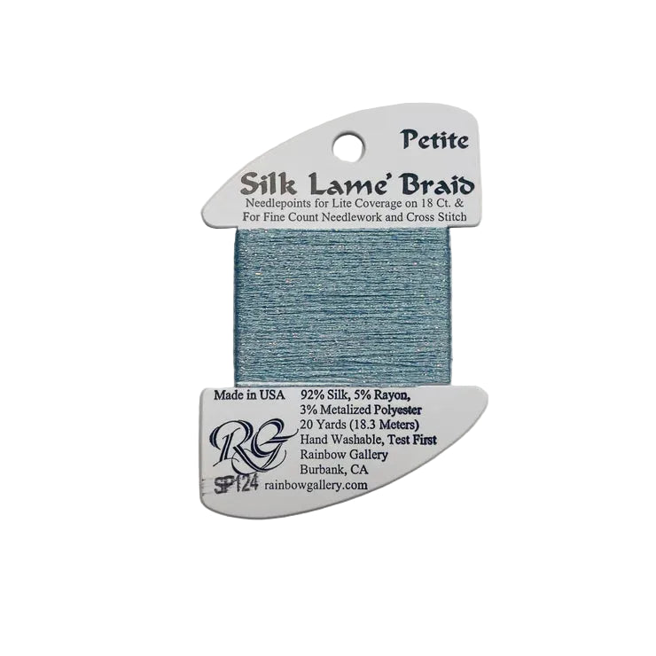 SP124 Blue Glow | Petite Silk Lame' Braid