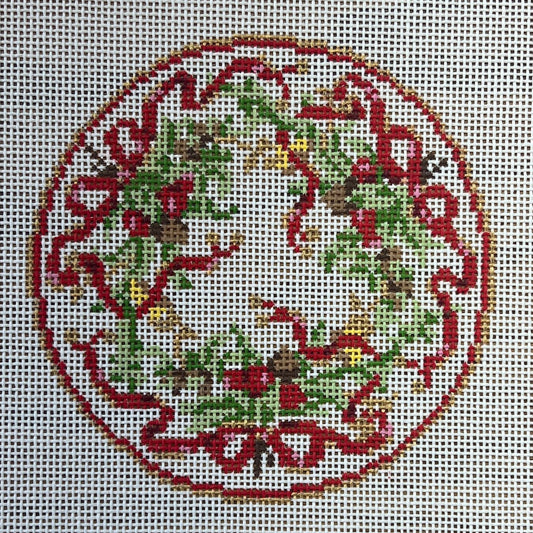 Holiday Garland Plate by The Gingham Stitchery