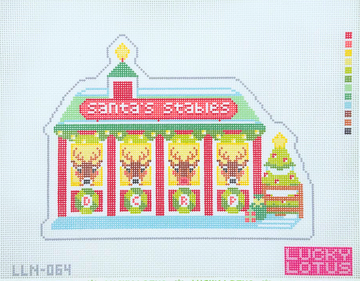 Santa's Stables Christmas Village by Lucky Lotus