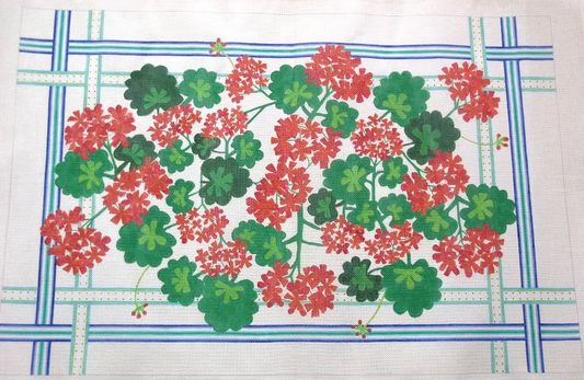 RW-04 Rug/Wall Hanging- Red Geraniums