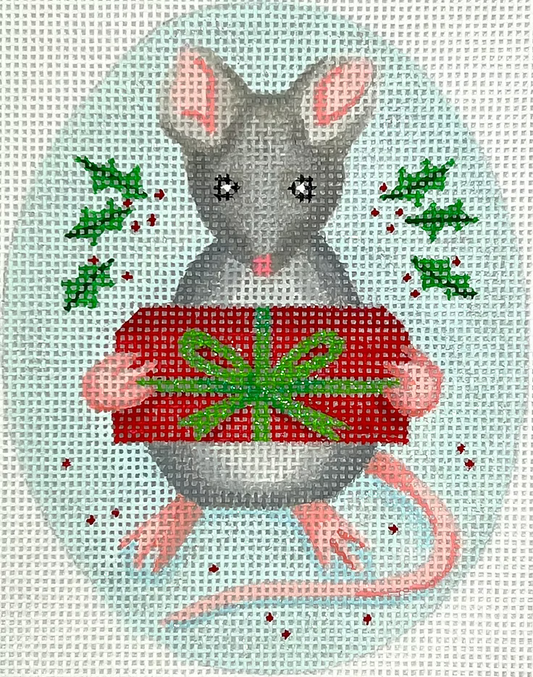 XM-153 Ornament -Mouse w/Gift