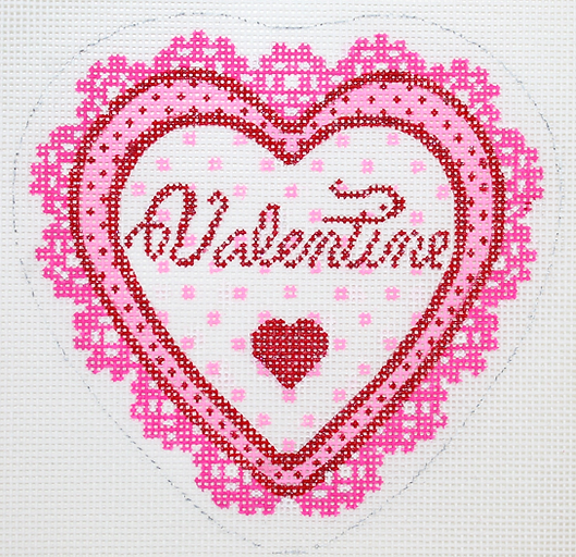 Lacey Heart Valentine Snowglobe by Kate Dickerson