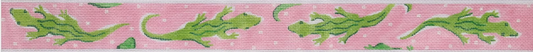 BL-59 Belt Lily Inspired Alligators & Polka Dots pink & greens