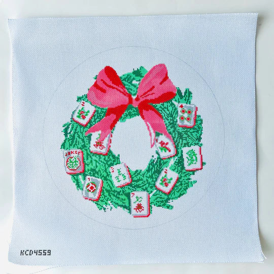 Merry Mahj Wreath by KCN Designers