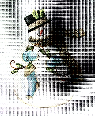 DKSN01A Snowman Paisley