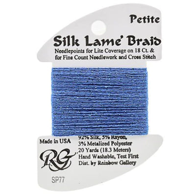 Petite Silk Lame' Braid Dark Blue - SP77