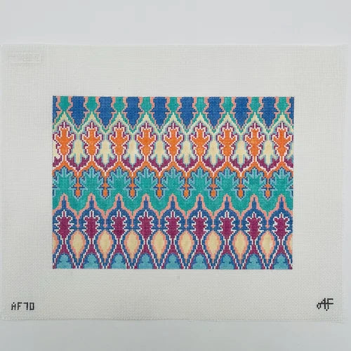 Large Retro Clutch by Anne Fisher Needlepoint