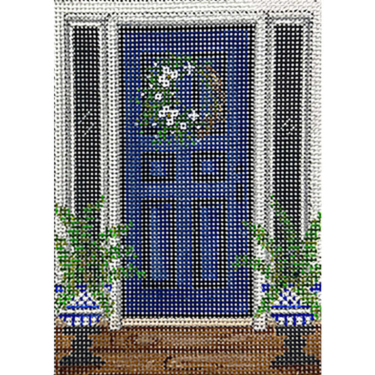 Ferns & Blue Door by Alice Peterson