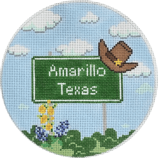 Amarillo Texas Highway Sign