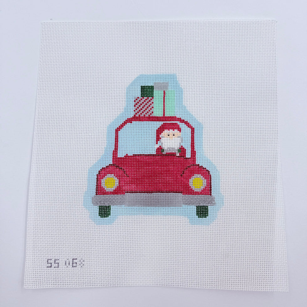 Stitch Style Santa in Car with Stitch Guide SS068