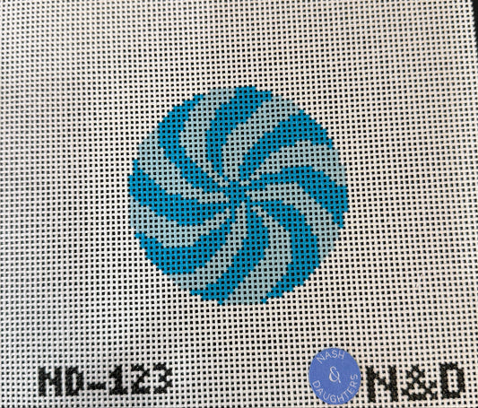 Blue Peppermint by Nash & Daughters Needlepoint